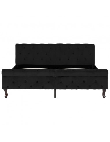 Giroletto Nero in Velluto 160x200 cm