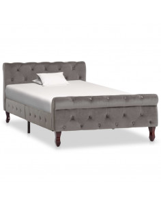 Giroletto Grigio in Velluto 100x200 cm 2