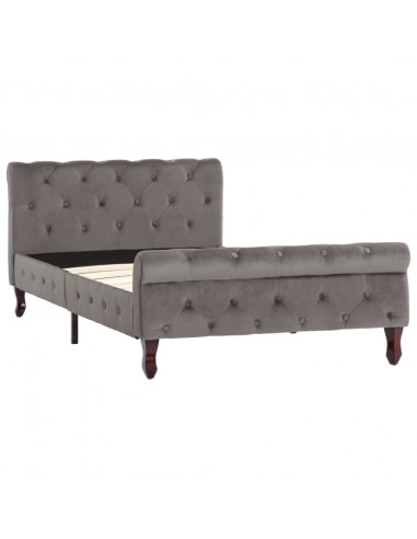 Giroletto Grigio in Velluto 100x200 cm