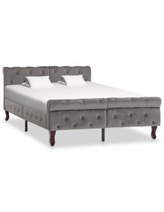 Giroletto Grigio in Velluto 120x200 cm 2