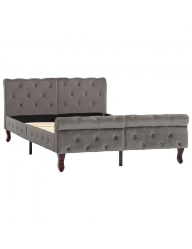 Giroletto Grigio in Velluto 120x200 cm