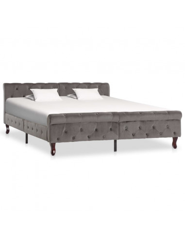 Giroletto Grigio in Velluto 160x200 cm