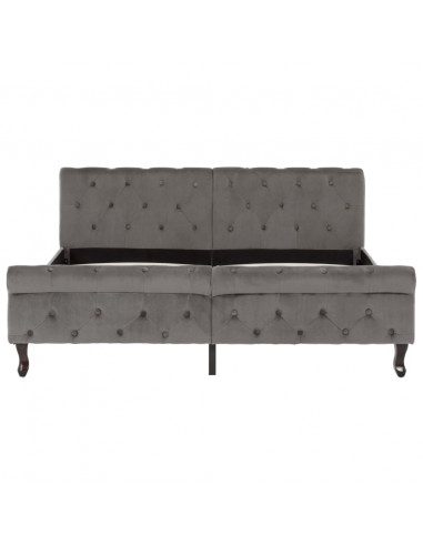 Giroletto Grigio in Velluto 160x200 cm