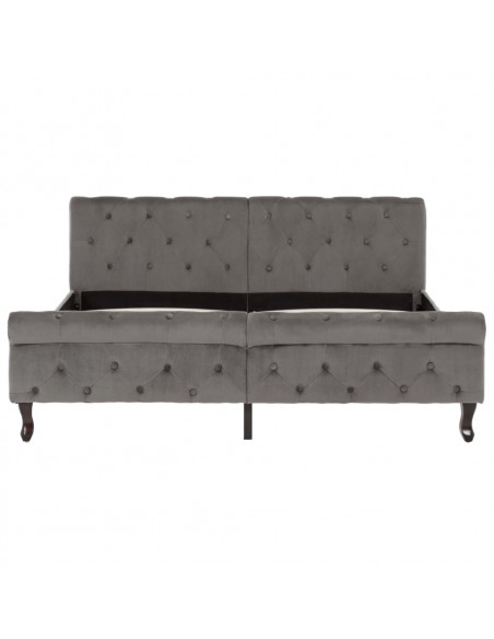 Giroletto Grigio in Velluto 160x200 cm