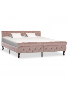 Giroletto Rosa in Velluto 160x200 cm 2