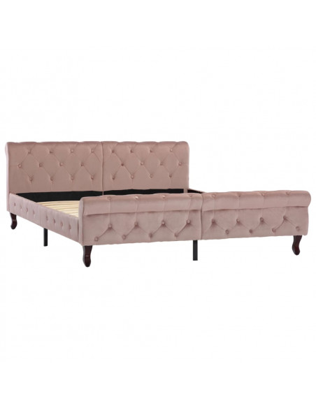 Giroletto Rosa in Velluto 160x200 cm