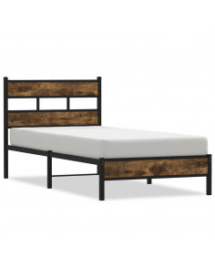 Giroletto senza Materasso con Testiera Rovere Sonoma 107x203cm 2