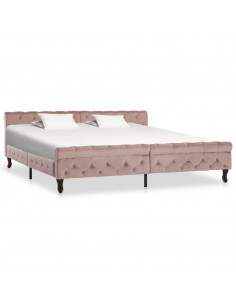 Giroletto Rosa in Velluto 200x200 cm 2