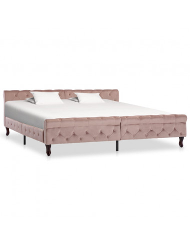 Giroletto Rosa in Velluto 200x200 cm