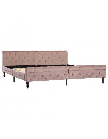 Giroletto Rosa in Velluto 200x200 cm