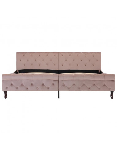 Giroletto Rosa in Velluto 200x200 cm