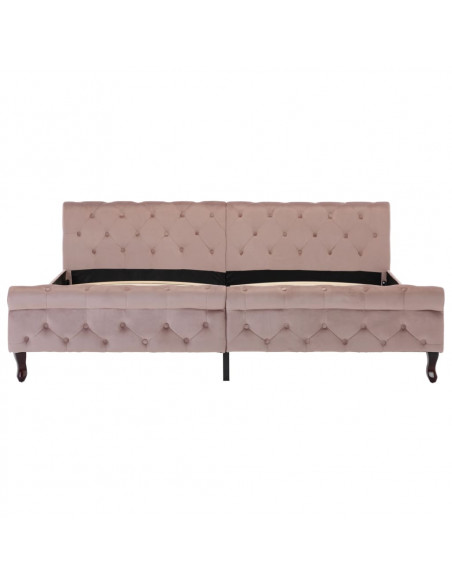 Giroletto Rosa in Velluto 200x200 cm