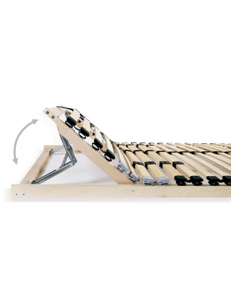 Reti a Doghe 2 pz 7 Zone con 28 Doghe in Legno 70x200 cm
