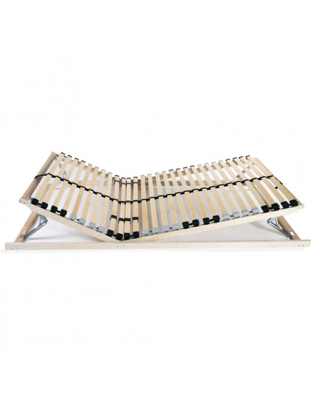 Reti a Doghe 2 pz 7 Zone con 28 Doghe in Legno 90x200 cm