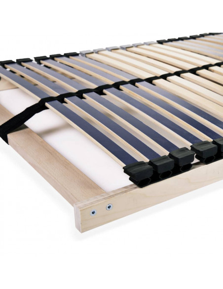 Reti a Doghe 2 pz 7 Zone con 42 Doghe in Legno 90x200 cm