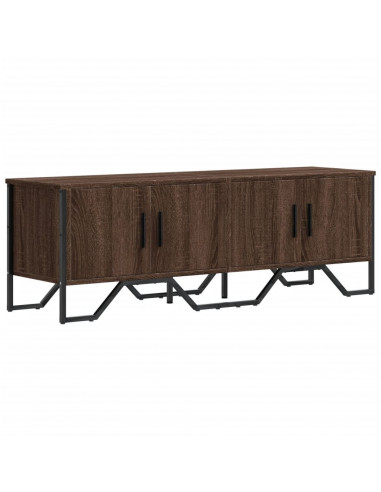 Mobile Porta TV Rovere Marrone 122x34x41cm in Legno Multistrato