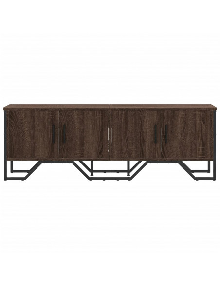 Mobile Porta TV Rovere Marrone 122x34x41cm in Legno Multistrato