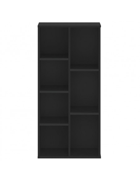 Libreria Nera 50x25x105 cm in Legno Multistrato