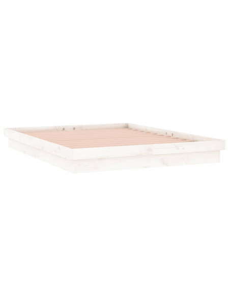 Giroletto con LED Bianco 200x200 cm in Legno Massello