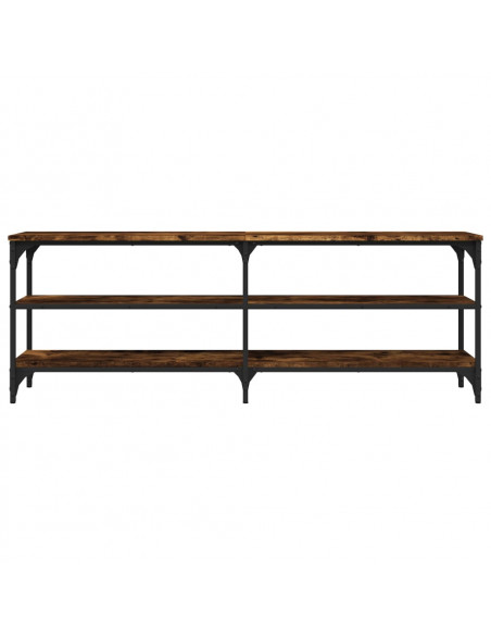 Mobile TV Rovere Fumo 140x30x50 cm in Legno Multistrato