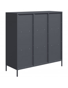 Credenza Antracite 101,5x39x103,5 cm Acciaio 2