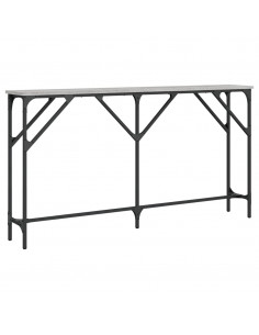 Tavolo Consolle Grigio Sonoma 140x23x75 cm in Legno Multistrato 2