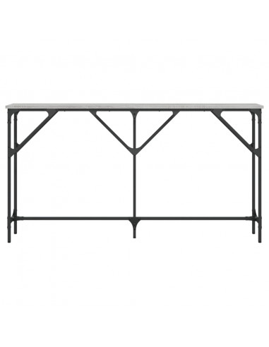 Tavolo Consolle Grigio Sonoma 140x23x75 cm in Legno Multistrato