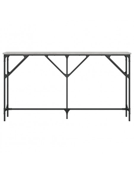 Tavolo Consolle Grigio Sonoma 140x23x75 cm in Legno Multistrato