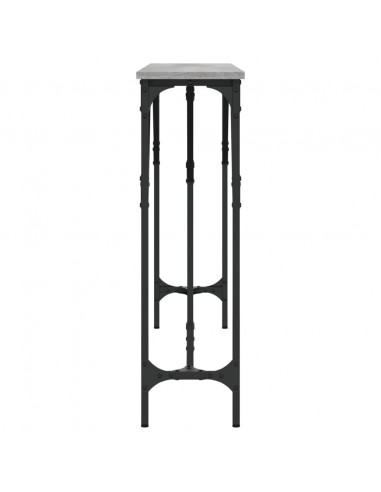 Tavolo Consolle Grigio Sonoma 140x23x75 cm in Legno Multistrato