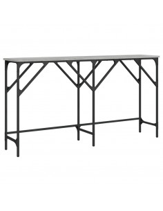 Tavolo Consolle Grigio Sonoma 140x29x75 cm in Legno Multistrato 2