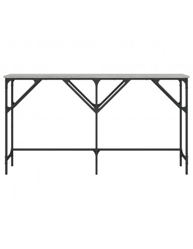 Tavolo Consolle Grigio Sonoma 140x29x75 cm in Legno Multistrato