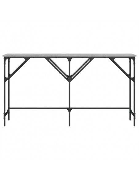 Tavolo Consolle Grigio Sonoma 140x29x75 cm in Legno Multistrato
