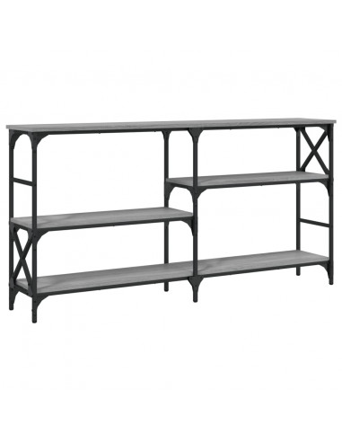 Tavolo Consolle Grigio Sonoma 150x29x76,5 cm Legno Multistrato