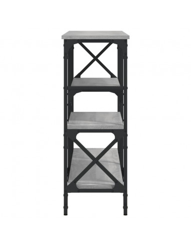Tavolo Consolle Grigio Sonoma 150x29x76,5 cm Legno Multistrato