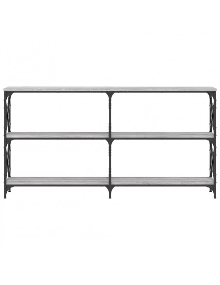 Tavolo Consolle Grigio Sonoma 156x28x80,5 cm Legno Multistrato