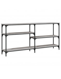 Tavolo Consolle Grigio Sonoma 160x29x75 cm in Legno Multistrato 2