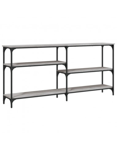 Tavolo Consolle Grigio Sonoma 160x29x75 cm in Legno Multistrato