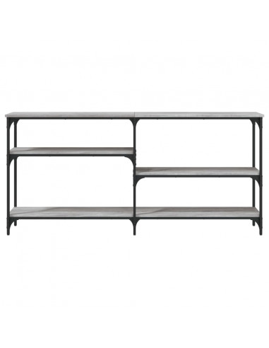 Tavolo Consolle Grigio Sonoma 160x29x75 cm in Legno Multistrato