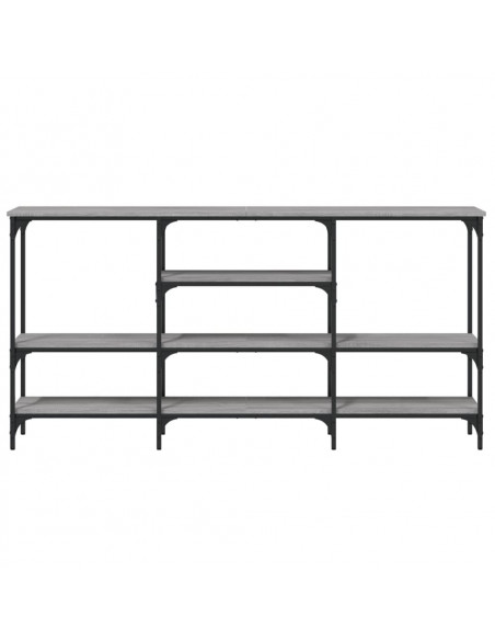 Tavolo Consolle Grigio Sonoma 160x29x80 cm in Legno Multistrato