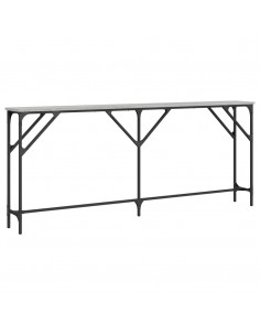 Tavolo Consolle Grigio Sonoma 180x23x75 cm in Legno Multistrato 2