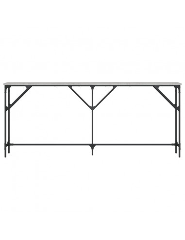 Tavolo Consolle Grigio Sonoma 180x23x75 cm in Legno Multistrato