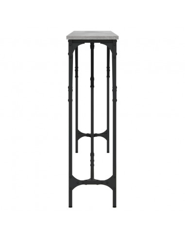 Tavolo Consolle Grigio Sonoma 180x23x75 cm in Legno Multistrato