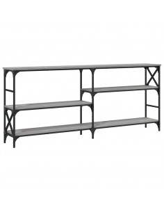 Tavolo Consolle Grigio Sonoma 180x29x76,5 cm Legno Multistrato 2