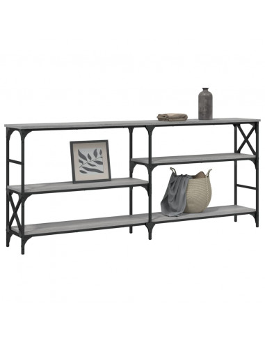 Tavolo Consolle Grigio Sonoma 180x29x76,5 cm Legno Multistrato