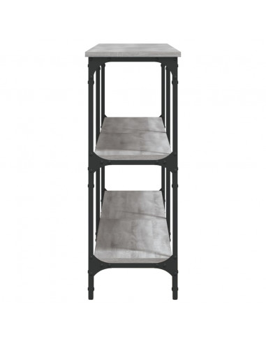 Tavolo Consolle Grigio Sonoma 200x29x75 cm in Legno Multistrato