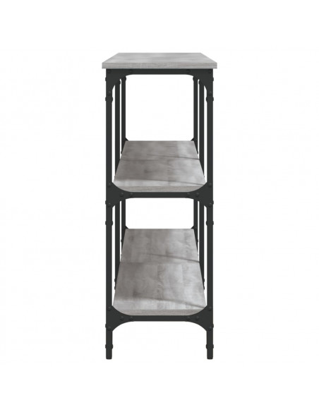 Tavolo Consolle Grigio Sonoma 200x29x75 cm in Legno Multistrato