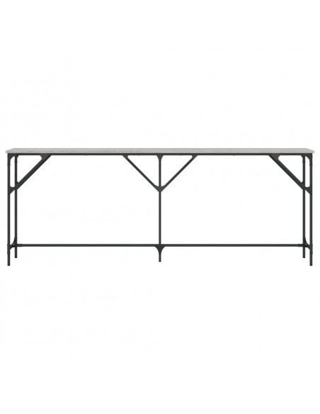 Tavolo Consolle Grigio Sonoma 200x29x75 cm in Legno Multistrato