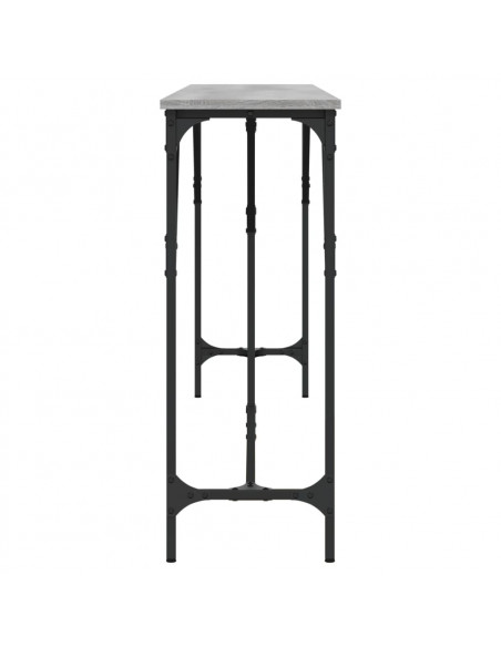 Tavolo Consolle Grigio Sonoma 200x29x75 cm in Legno Multistrato