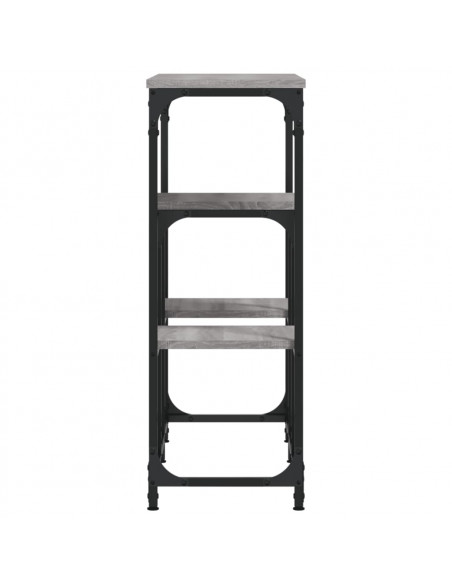 Tavolo Consolle Grigio Sonoma 89,5x28x76cm in Legno Multistrato