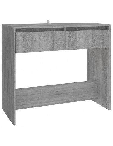 Tavolo Consolle Grigio Sonoma 89x41x76,5 cm in Acciaio